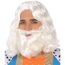 PELUCA Y BARBA BLANCA