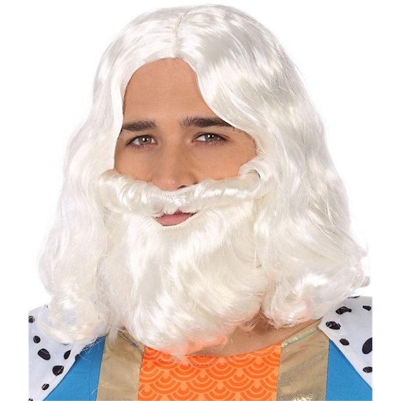 PELUCA Y BARBA BLANCA