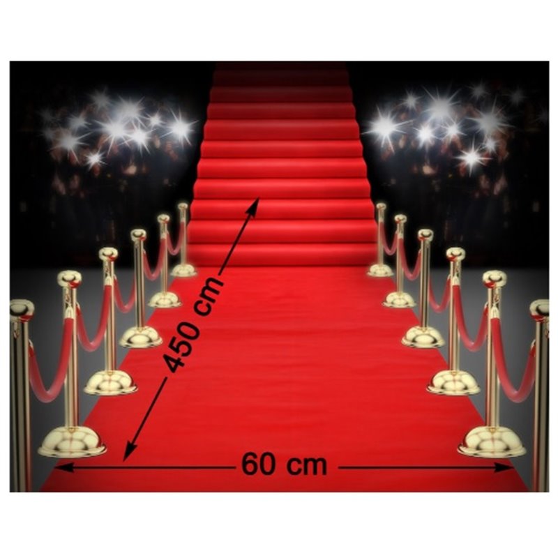 TAPETE ROJO DECORACION