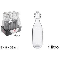 BOTELLA CRISTAL AGUA NATURAL 1L