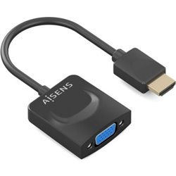 Conversor Aisens A122-0947/ HDMI Macho - SVGA Hembra/ 15cm/ Negro