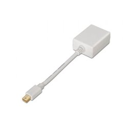 Conversor Aisens A125-0136/ Mini DisplayPort Macho - VGA Hembra/ 15cm/ Blanco