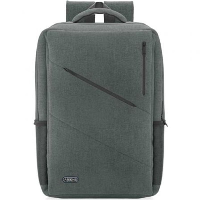 Mochila Aisens Urbana y de Oficina ASBG-BP085-GR para Port�tiles hasta 15.6"/ Gris