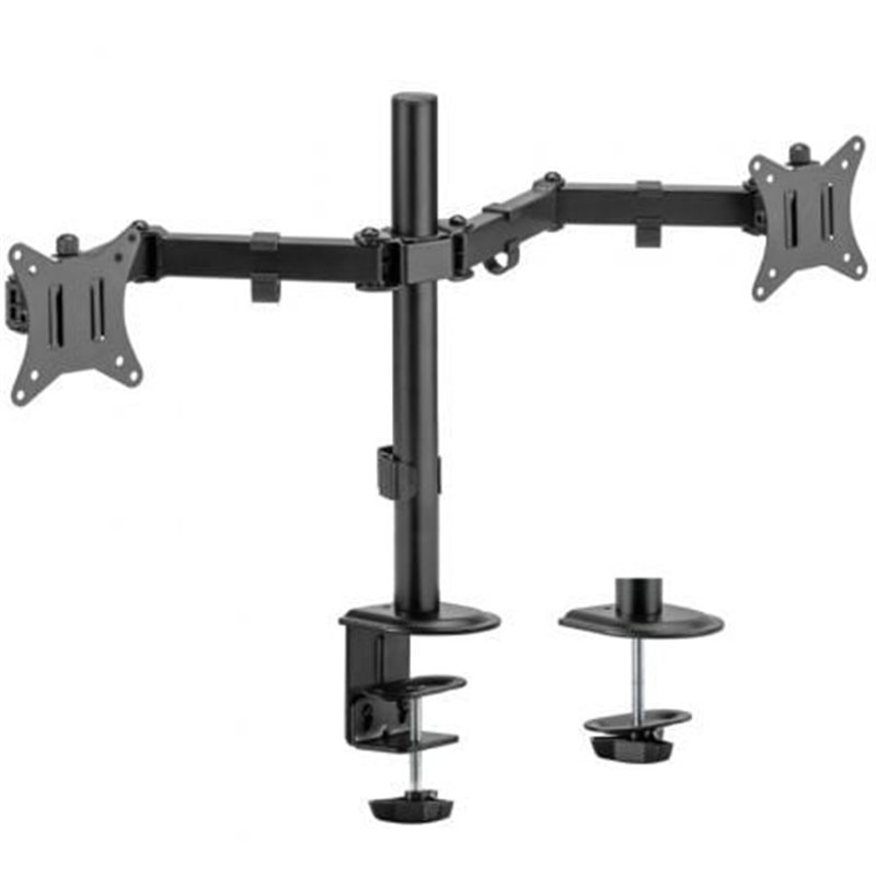 Soporte de Mesa para 2 Monitores o TV Aisens DT32TSR-149/ Giratorio/ Inclinable/ hasta 9kg