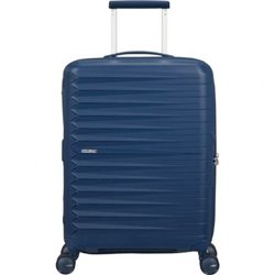 Maleta de Cabina American Tourister FastForward Spinner Expansible 55cm/ 55x40x23cm/ 4 Ruedas/ Azul Marino