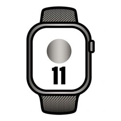Apple Watch Series 11/ GPS/ Cellular/ 42mm/ Titanio Natural/ Correa Natural Milanese Loop