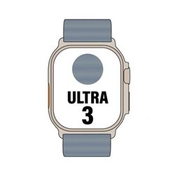 Apple Watch Ultra 3 GPS/ Cellular 49mm Caja de Titanio Natural/ Correa Ocean Azul Na�tico