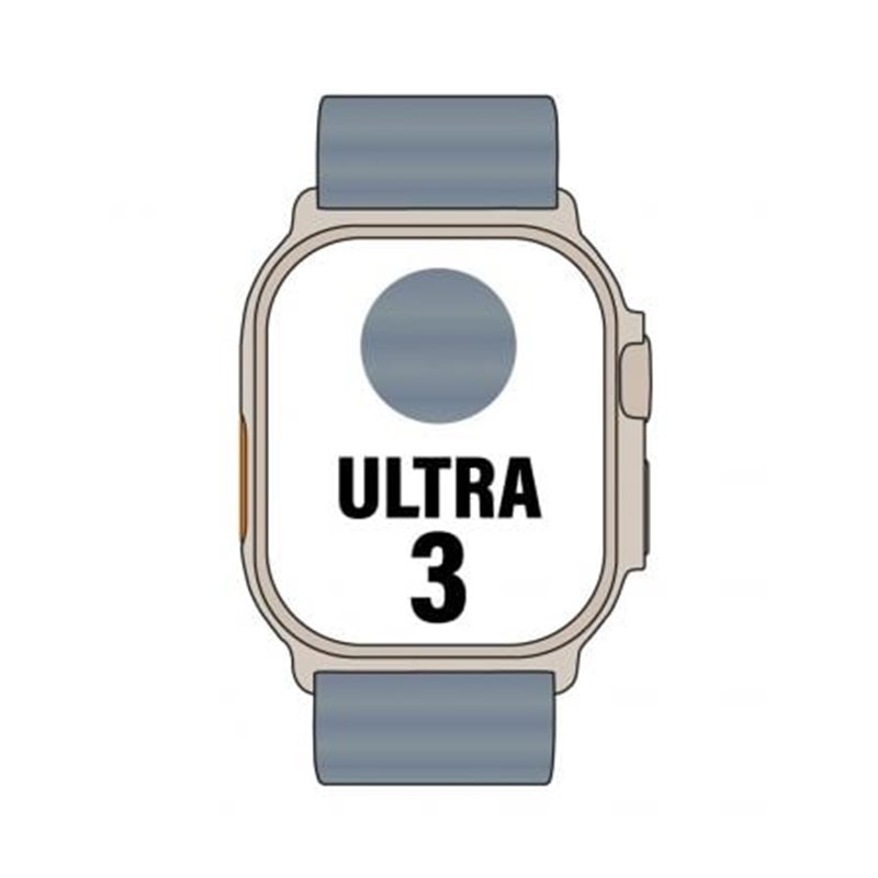Apple Watch Ultra 3 GPS/ Cellular 49mm Caja de Titanio Natural/ Correa Ocean Azul Na�tico