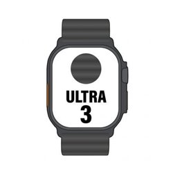 Apple Watch Ultra 3/ GPS/ Cellular/ 49mm/ Caja Titanio Negro/ Correa Ocean Negra