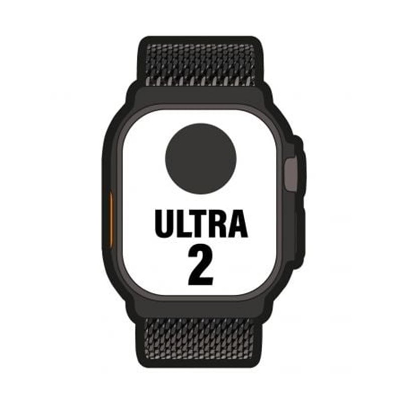 Apple Watch Ultra 2/ GPS/ Cellular/ 49mm/ Caja de Titanio Negro / Correa Milanese Loop Grande