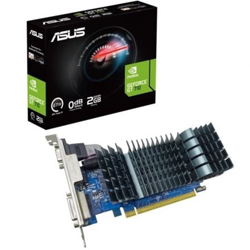 Tarjeta Gr�fica Asus GeForce GT 710 SL EVO BRK/ 2GB GDDR5/ Compatible con Perfil Bajo