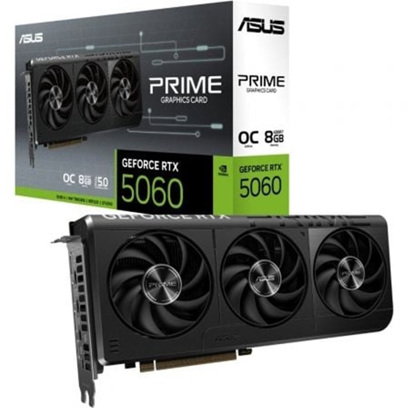 Tarjeta Gr�fica Asus Prime GeForce RTX 5060 OC Edition/ 8GB GDDR7