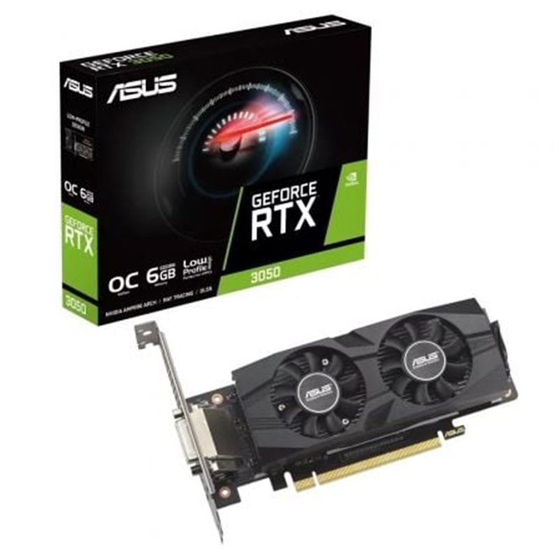 Tarjeta Gr�fica Asus GeForce RTX 3050 LP BRK OC Edition/ 6GB GDDR6/ Compatible con Perfil Bajo
