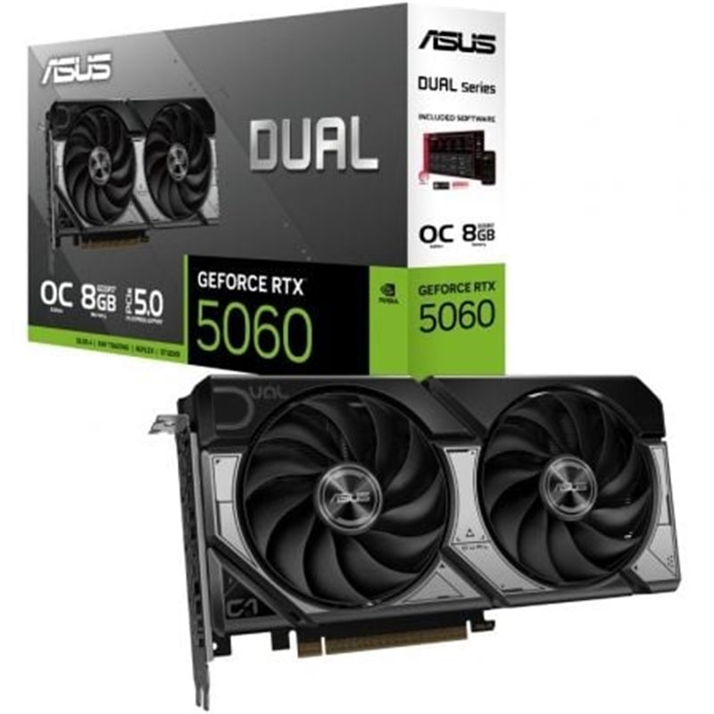 Tarjeta Gr�fica Asus Dual GeForce RTX 5060 OC/ 8GB GDDR7
