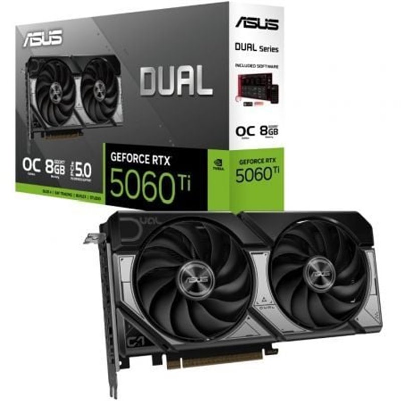 Tarjeta Gr�fica Asus Dual GeForce RTX 5060 Ti OC/ 8GB GDDR7