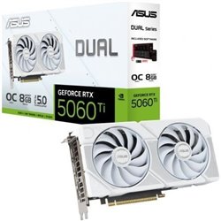 Tarjeta Gr�fica Asus Dual GeForce RTX 5060 Ti OC White Edition/ 8GB GDDR7