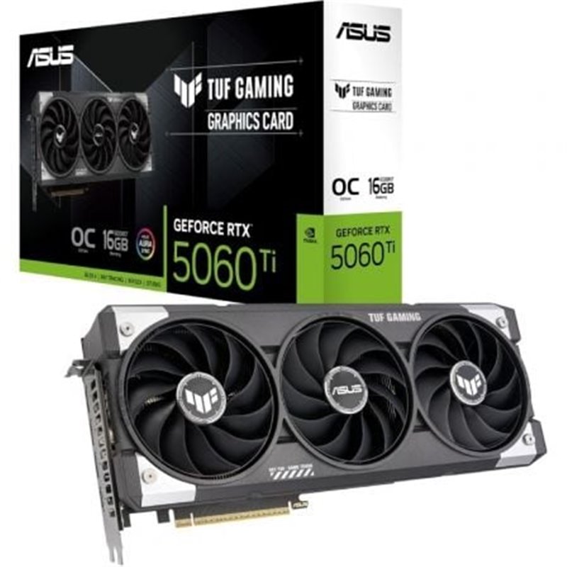 Tarjeta Gr�fica Asus TUF Gaming GeForce RTX 5060 Ti OC/ 16GB GDDR7