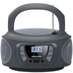 Radio CD Fonestar BOOM-ONE-G/ 13W/ con Cable/ a Pilas/ Gris