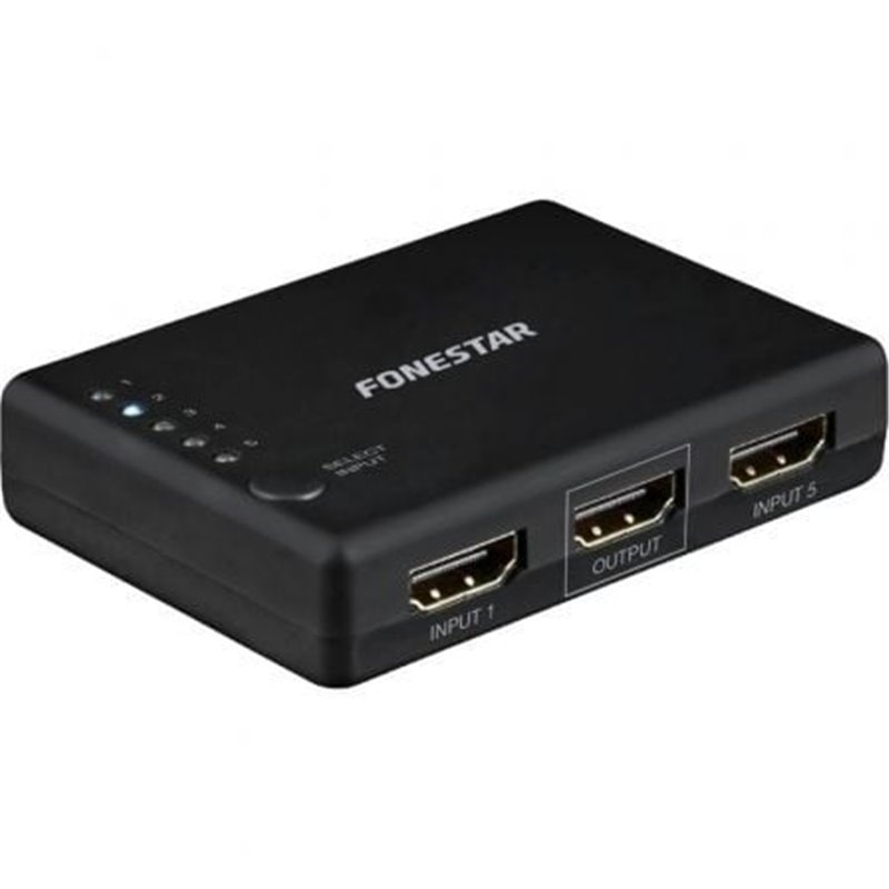 Conmutador HDMI Fonestar FO-22SW51/ 5 Entradas-1 Salida
