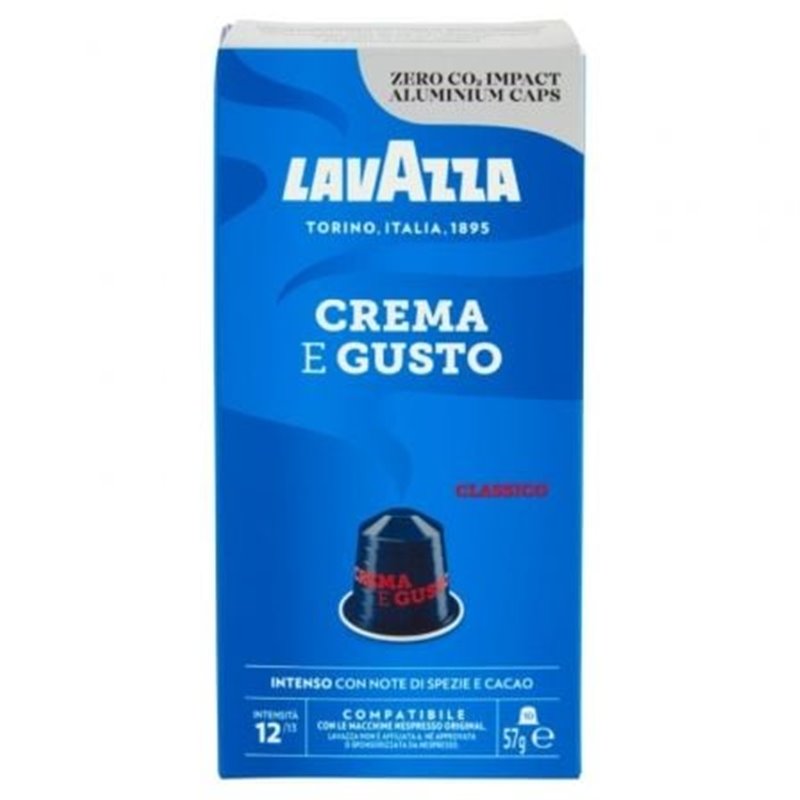 C�psula Lavazza Crema e Gusto Cl�sico para cafeteras Nespresso/ Caja de 10