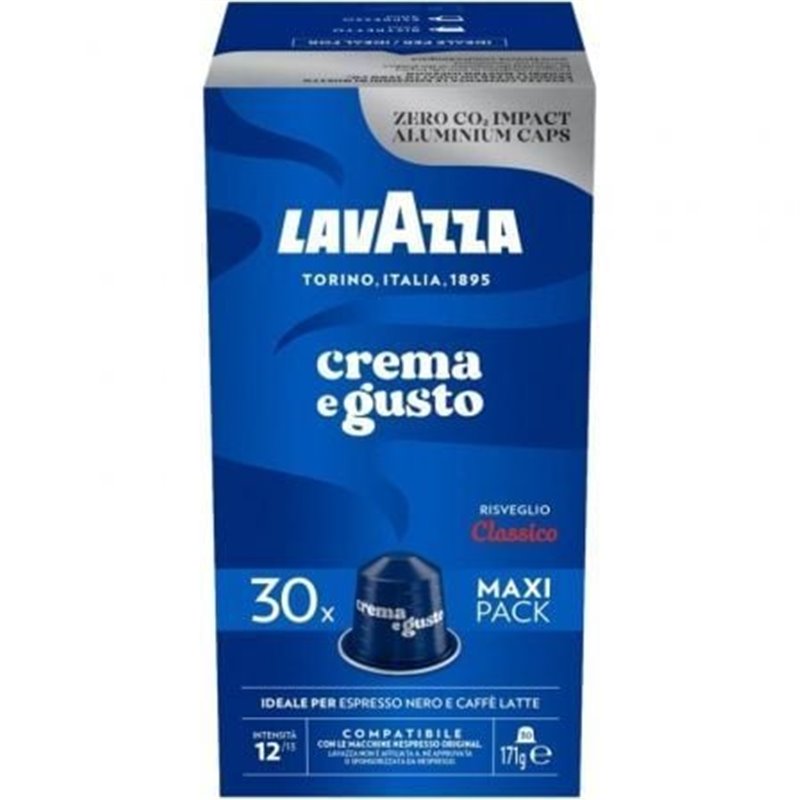 C�psula Lavazza Crema e Gusto Cl�sico para cafeteras Nespresso/ Caja de 30