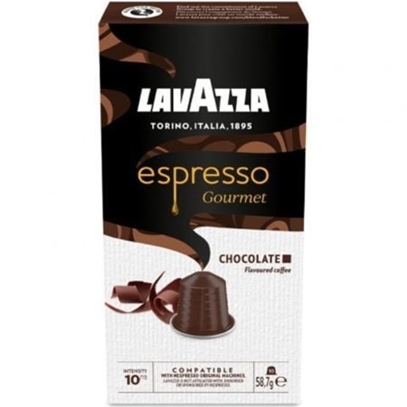 C�psula Lavazza Espresso Gourmet Chocolate para cafeteras Nespresso/ Caja de 10