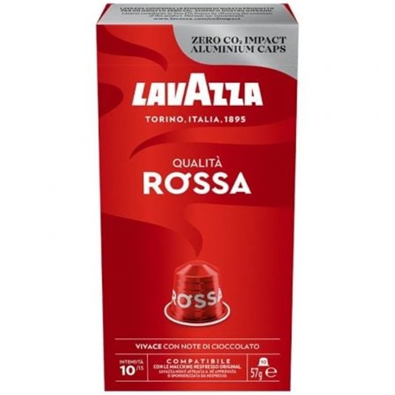 C�psula Lavazza Qualit� Rossa para cafeteras Nespresso/ Caja de 10
