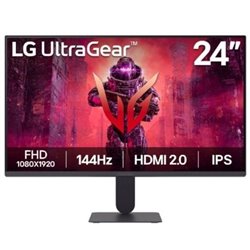 Monitor Gaming LG UltraGear 24G411A-B 23.7"/ Full HD/ 1ms/ 144Hz/ IPS/ Negro