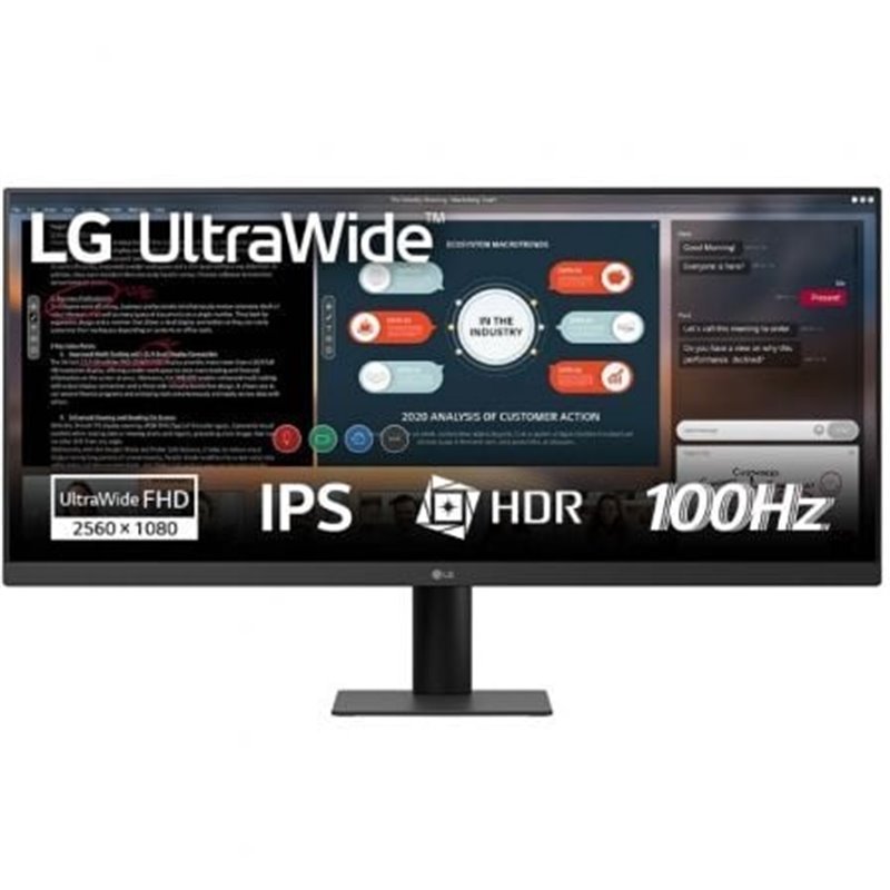 Monitor Profesional Ultrapanor�mico LG 29U511A-B 29"/ WFHD/ Negro