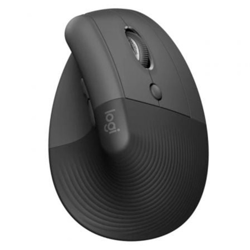 Rat�n Vertical Inal�mbrico por Bluetooth/ 2.4GHz Logitech Lift Vertical Ergonomic Mouse/ Hasta 4000 DPI/ Grafito