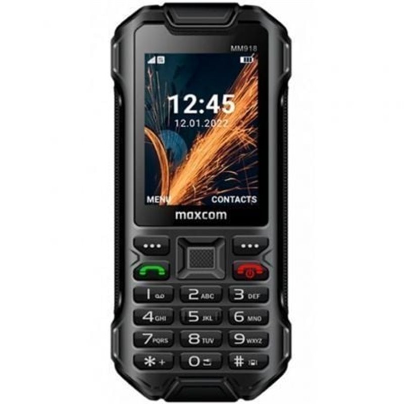 Tel�fono M�vil Rugerizado Maxcom Strong MM918 4G VoLTE/ Negro