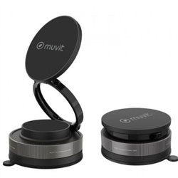 Soporte de Smartphone para Coche Muvit For Change MCCHL0035/ Negro