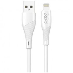 Cable USB 2.0 Lightning Myway MWUSC0021/ USB Macho - Lightning Macho/ Hasta 12W/ 480Mbps/ 1m/ Blanco