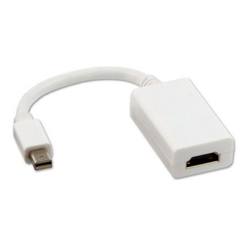 Conversor Nanocable 10.16.0102-W/ Mini DisplayPort Macho - HDMI Hembra/ 15cm/ Blanco