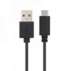 Cable USB 2.0 Nanocable 10.01.2102/ USB Tipo-C Macho - USB Macho/ 480Mbps/ 2m/ Negro