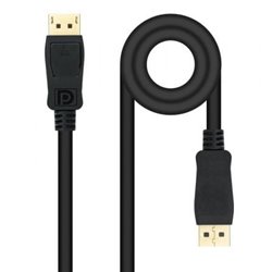 Cable DisplayPort Nanocable 10.15.2602/ DisplayPort Macho - DisplayPort Macho/ 2m/ Negro