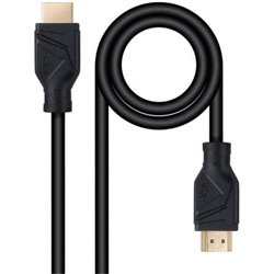 Cable HDMI 2.1 8K Nanocable 10.15.8302/ HDMI Macho - HDMI Macho/ 2m/ Negro
