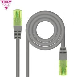 Cable de Red RJ45 UTP Nanocable 10.20.1400-L30 Cat.6/ 30cm/ Gris