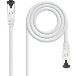 Cable de Red RJ45 SSTP Nanocable 10.20.2000-L30-W Cat.8.1/ 30cm/ Blanco