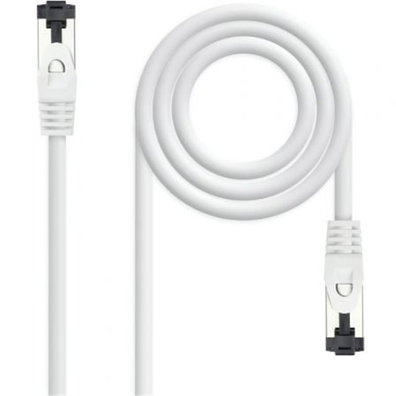 Cable de Red RJ45 SSTP Nanocable 10.20.2001-W Cat.8.1/ 1m/ Blanco