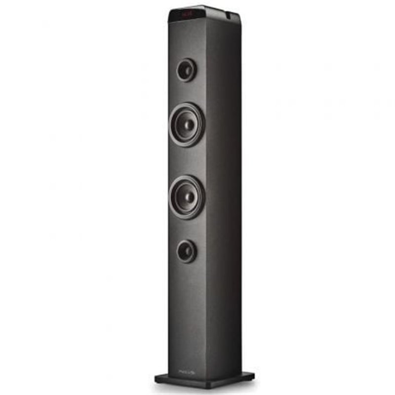 Torre de Sonido con Bluetooth NGS SKY CHARM PRO/ 80W/ 2.0/ Negra
