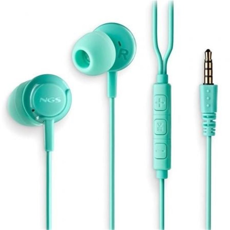 Auriculares Intrauditivos NGS Cross Drift/ con Micr�fono/ Jack 3.5/ Verdes