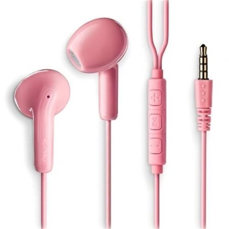 Auriculares Intrauditivos NGS Cross Flip/ con Micr�fono/ Jack 3.5/ Rosas