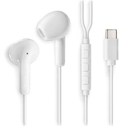 Auriculares Intrauditivos NGS Cross Glide/ con Micr�fono/ USB Tipo-C/ Blancos