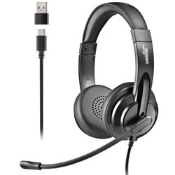 Auriculares NGS VOX605 USB-C/ con Micr�fono/ USB Tipo-C/ Negros