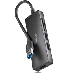 Hub USB NGS IHUB READER/ 3xUSB 3.0/ 1xLector de Tarjetas