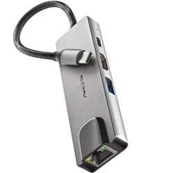 Docking USB Tipo-C NGS WonderDock Supra/ 1xUSB/ 1xUSB Tipo-C DP/ 1xHDMI 4K/ 1xRJ45