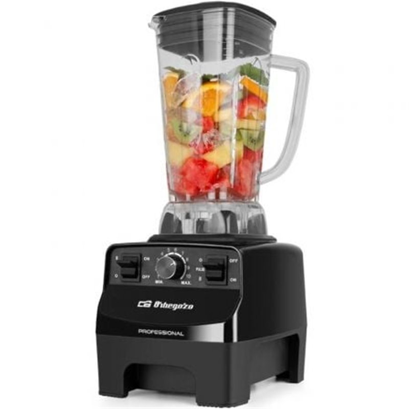 Batidora de vaso Orbegozo BV 9650 A/ 1500W/ 10 Velocidades/ Capacidad 2L
