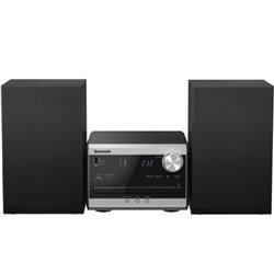 Microcadena con bluetooth Panasonic SC-PM270/ 40W/ Negro y Plata