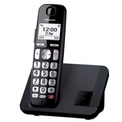 Tel�fono Inal�mbrico Panasonic KX-TGE250SPB/ Negro